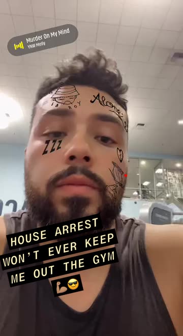 Preview for a Spotlight video that uses the Face Tattoos Lens