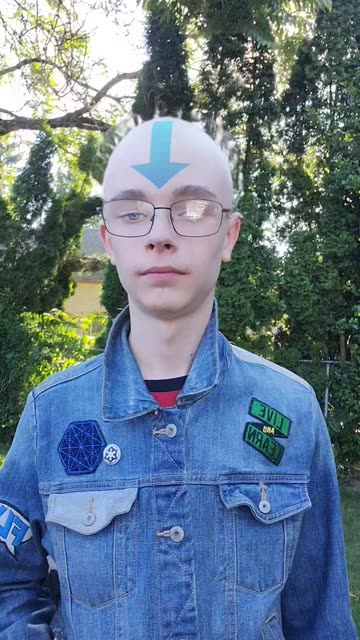 Preview for a Spotlight video that uses the Airbender Avatar Lens