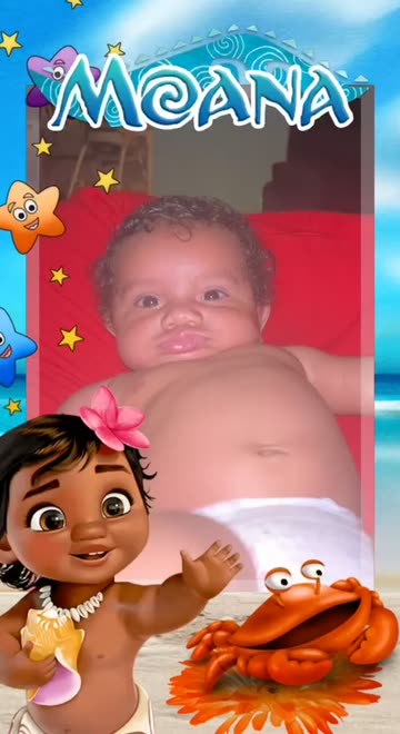 Preview for a Spotlight video that uses the Moana Baby Frame Lens