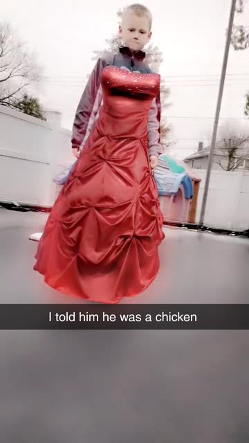 Preview for a Spotlight video that uses the Queen Red Dress Lens