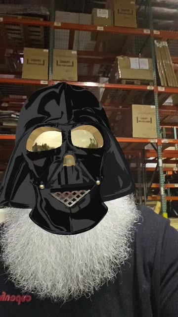 Preview for a Spotlight video that uses the Darth Vader Lens