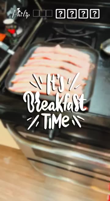 Preview for a Spotlight video that uses the Breakfast Time Fun Lens