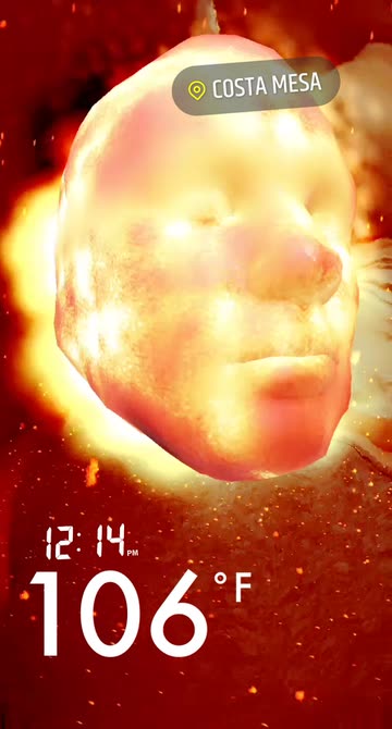 Preview for a Spotlight video that uses the Hot Lava Summer Lens