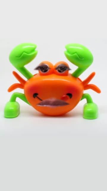 Preview for a Spotlight video that uses the Crab Toy Lens