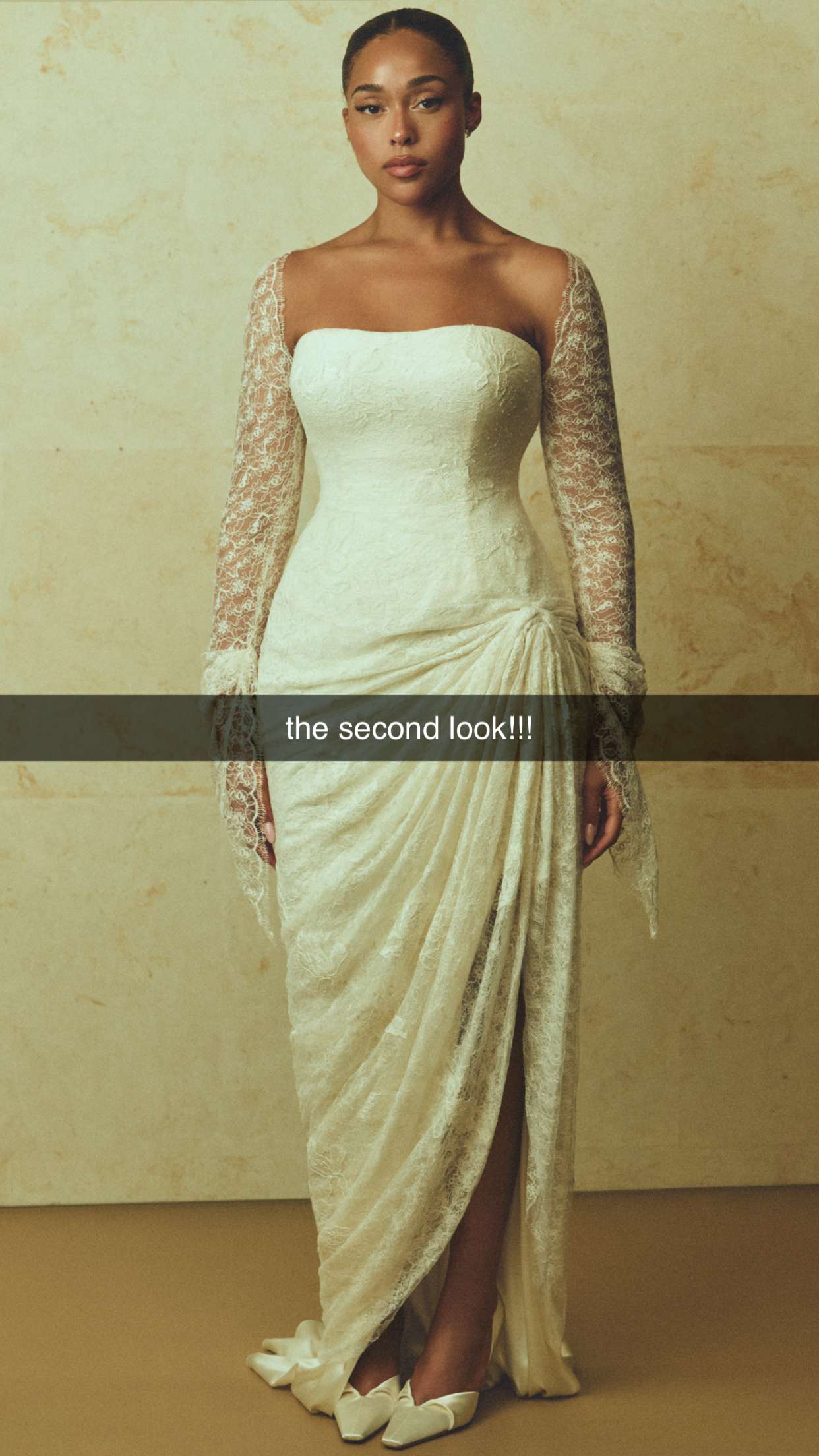 jordyn woods green dress Woods' Stunning Second Bridal Look Revealed TOP20EVENING