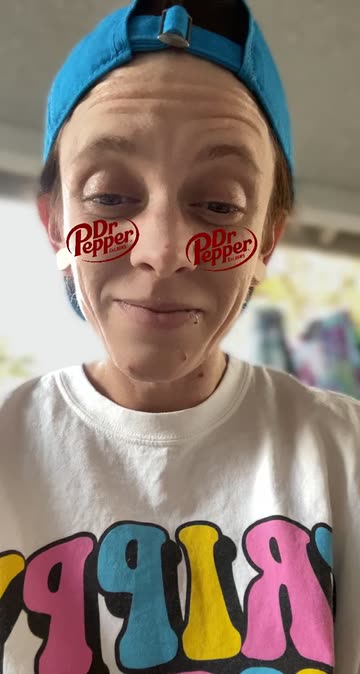 Preview for a Spotlight video that uses the dr pepper blush Lens