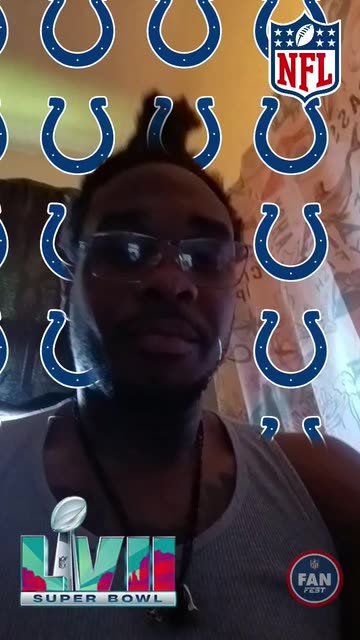 Preview for a Spotlight video that uses the NFL FAN COLTS Lens