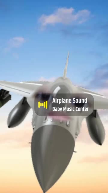 Preview for a Spotlight video that uses the Military Airplane Lens