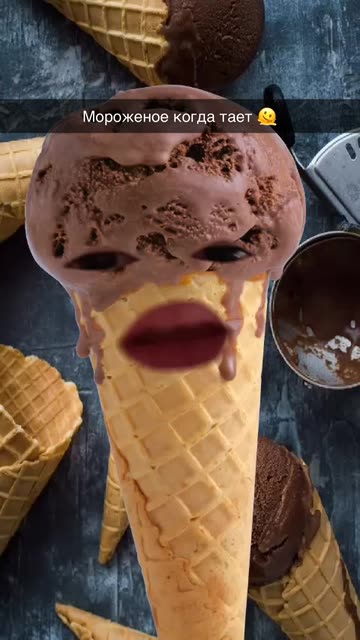 Preview for a Spotlight video that uses the Choco Ice Cream Lens