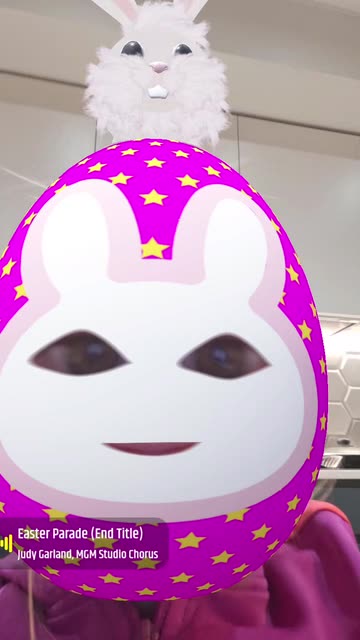 Preview for a Spotlight video that uses the Egg Decorator Lens