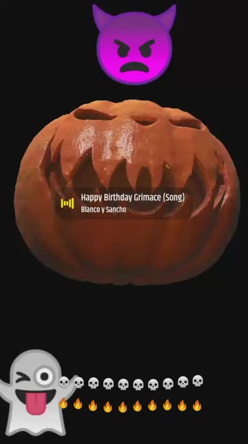 Preview for a Spotlight video that uses the Possessed Pumpkin Lens