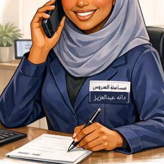 مساعدة العروس دانه عبدالعزيز👰