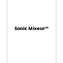 Sonic Mixeur