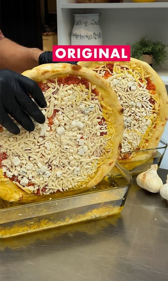Doppeldecker-Pizza-Pasta