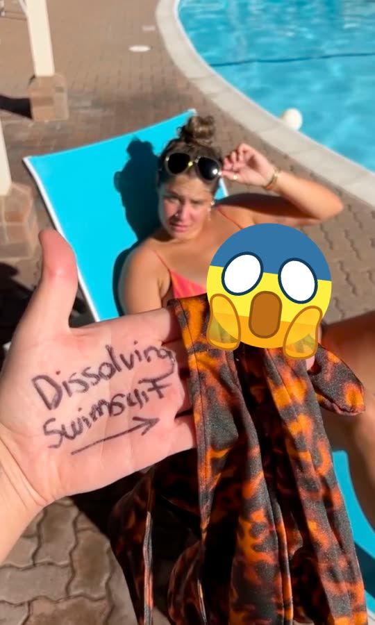 I gave my pregnant wife a dissolving swimsuit 😱
