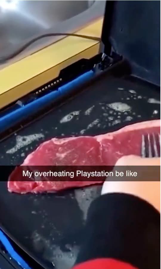 He Cooked A Steak On His Overheating PS4 😂