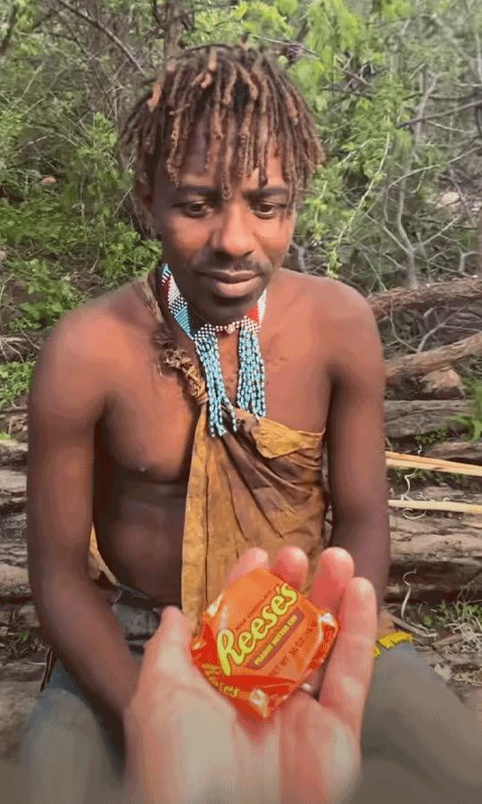 African Tribe Try 🍬  For First Time