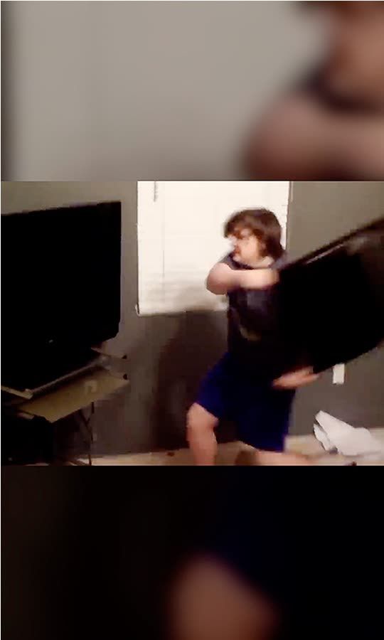 He Raged And Destroys $5K TV With His Chair 😳