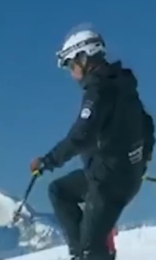 When you combine football with skiing