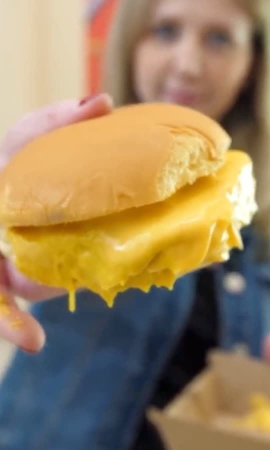 This delicious burger was made in a vending machine