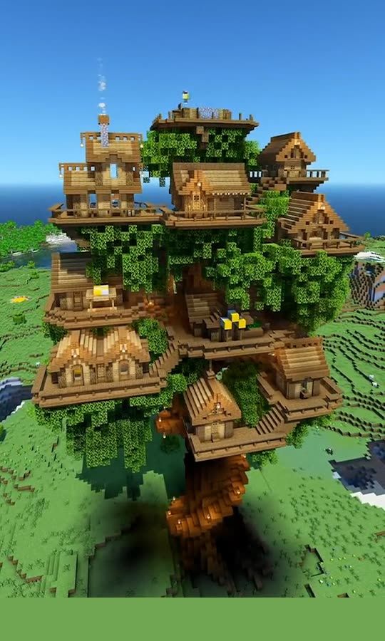 Epic Tree House Village Build! 🤩