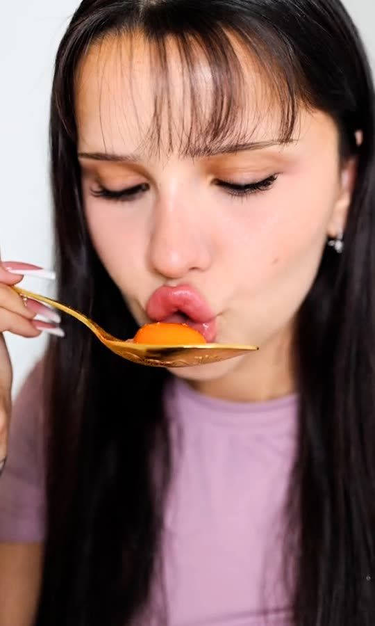 She's Just Sucking On That Raw Egg!