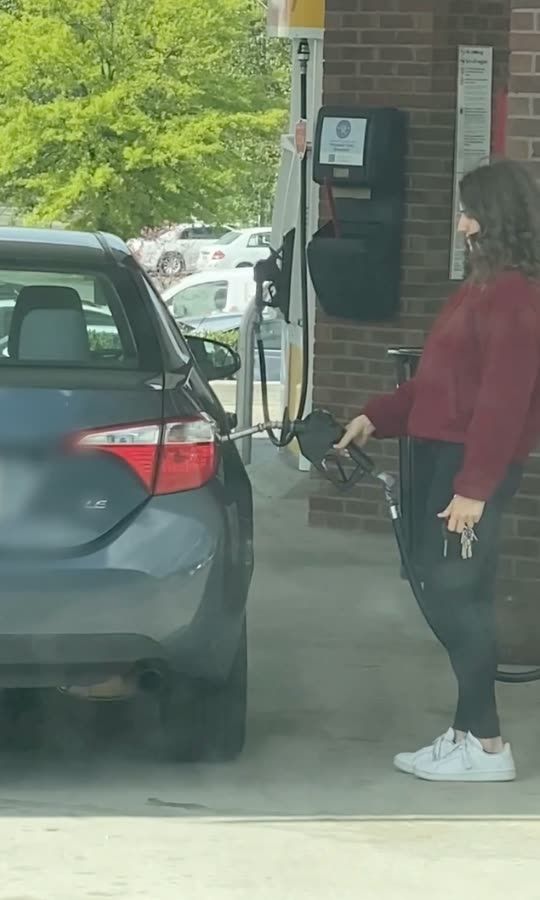 Caught pumping gas on the wrong side of the car. 😮