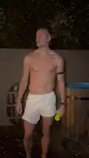 In this behind-the-scenes look, Erling Haaland celebrates winning the 'Player of the Match' award before beginning his recovery routine. He is seen holding the award, then climbing into a wooden hot tub filled with ice water. This scene captures a moment of athletic celebration followed by a common cold therapy practice used by elite athletes. by @erling.haaland with Original Sound by erling.haaland