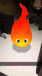 Preview for a Spotlight video that uses the Cartoon Fire Lens