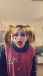 Preview for a Spotlight video that uses the Harley Quinn 3D Lens