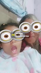 Preview for a Spotlight video that uses the Minion Eyes Lens