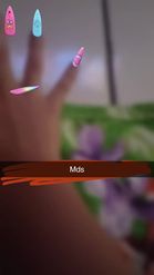 Preview for a Spotlight video that uses the Nail Art Lens