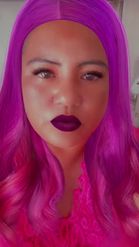 Preview for a Spotlight video that uses the Purple Hairstyle Lens