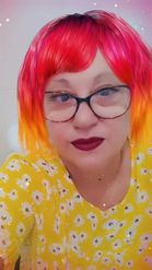 Preview for a Spotlight video that uses the Flame Wig Lens