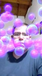 Preview for a Spotlight video that uses the Bubble Bounce Lens