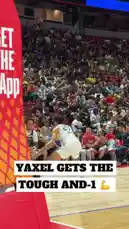 In a heartwarming moment from the NBA Summer League, Steph Curry's son is seen making a layup during a game at the Star Garden Center. The young player, wearing a blue jersey with 'LENDON' on the back, drives past a defender and finishes the play, showcasing his skills on a big stage. by @nba with Original Sound by nba