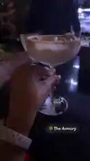 itsma_bitchezz 님이 만든 Original Sound 포함 @itsma_bitchezz 님이 만든 In a dimly lit bar setting, Diana V enjoys a relaxed evening with a friend. The focus is on their hands as they clink two elegant cocktail glasses filled with creamy drinks. One glass has a sugared rim, while the other features a garnish of lime and colorful sprinkles. The intimate moment captures the essence of a night out, highlighted by the soft lighting and the shared experience of sipping cocktails together.
