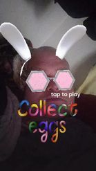 Preview for a Spotlight video that uses the Collect eggs Lens