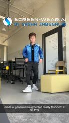 Preview for a Spotlight video that uses the AI-Jackets Lens