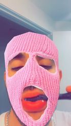 Preview for a Spotlight video that uses the ski mask Lens