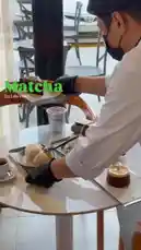 Watch as a barista at Sequence Coffee prepares a fresh matcha latte. This step-by-step guide shows the entire process, from frothing the milk to creating beautiful latte art, all in a cozy café setting. by @sequence-coffee with موسيقى رايقه 🎵 by موسيقى