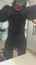 In this surprising and playful clip, Bader Alodah steps into a full-body gorilla costume, complete with a roaring expression and wild eyes. He moves around an indoor space, turning to show off the impressive details of the suit. The moment is filled with humor and surprise, capturing a fun and unexpected transformation. by @guruofmarketing with Original Sound by guruofmarketing
