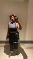 In this short clip, Liyah shares a casual morning selfie in a stylish grey crop top, dark jeans, and sneakers. She holds her phone up for a mirror shot, with a cheerful 'Good Morning' graphic floating above her head. It's a simple, relatable moment perfect for fans who love seeing everyday style and positive energy. by @dimpled.diva02 with original sound