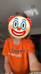 Preview for a Spotlight video that uses the clown face Lens
