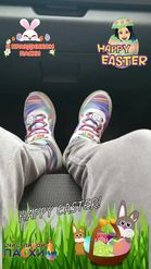 Preview for a Spotlight video that uses the Easter Bunnies Lens