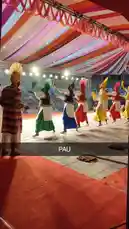 Witness a dynamic folk dance performance led by Gupta Ji under a festive tent. Dancers in traditional attire perform synchronized moves with energetic flair, captivating a large audience in an outdoor event. by @guptaji_47 with guptaji_47 by Original Sound