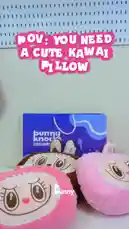 Get ready for some serious kawaii vibes! This video features a fun unboxing of super cute plush pillows from Bunny Knocks. See the adorable designs and learn why you need one in your life. by @bunnyknocks with Original Sound by bunnyknocks