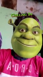 Preview for a Spotlight video that uses the Chilling_shrek Lens