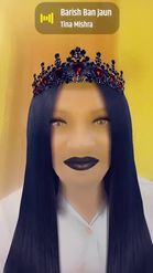 Preview for a Spotlight video that uses the Black Hair and Crown Lens