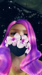 Preview for a Spotlight video that uses the Mask with Orchids Lens